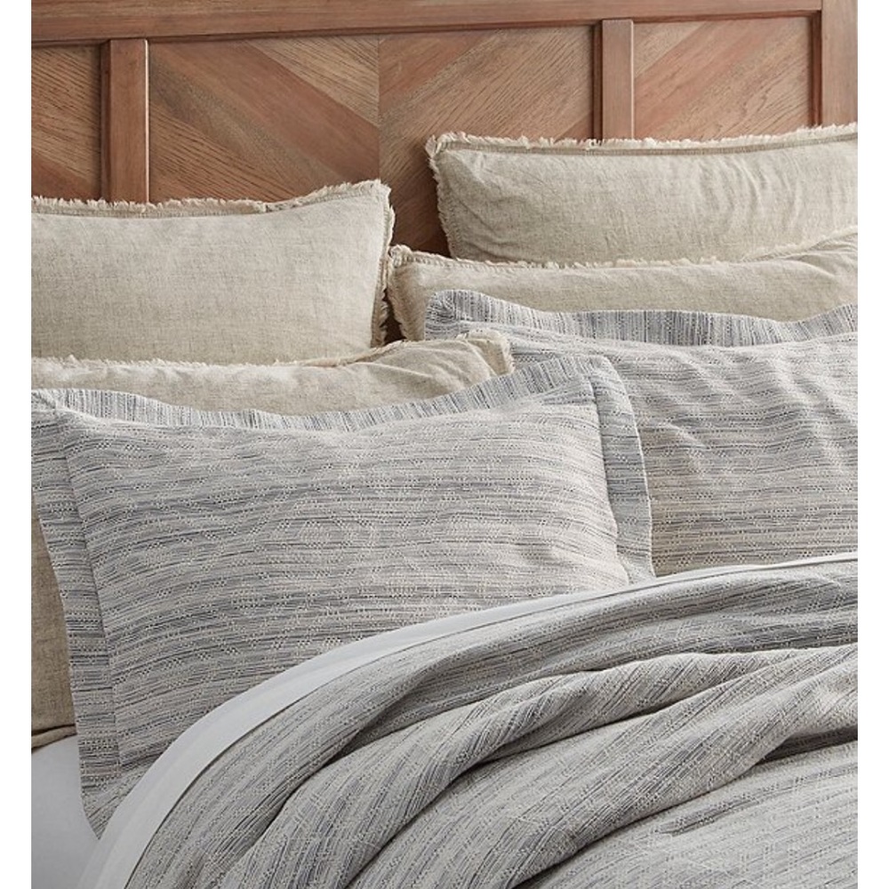 Southern Living Simplicity Rylan Variegated Stripe Comforter And One King Sham